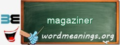 WordMeaning blackboard for magaziner